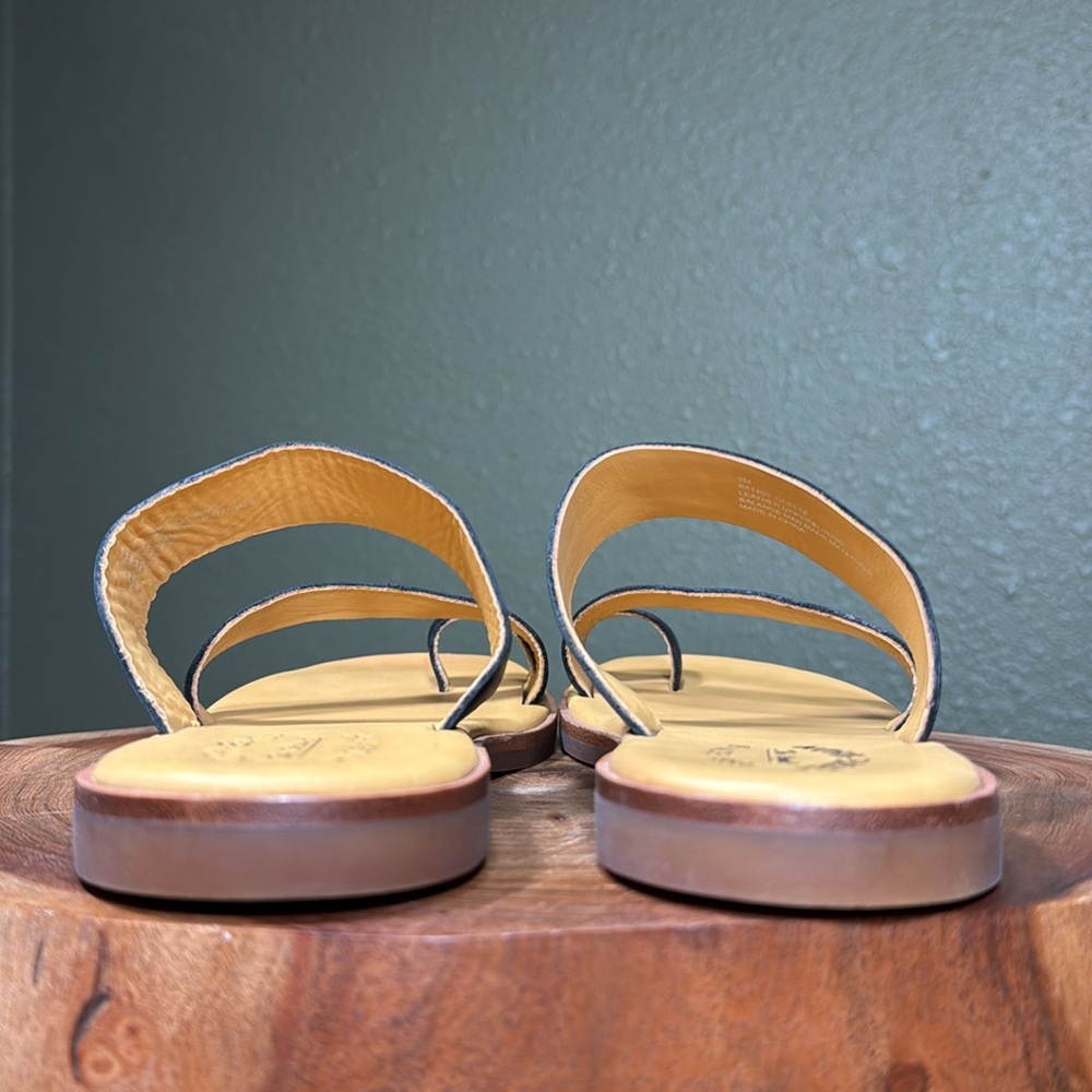 HTF KORK EASE 3 STRAP LEATHER SLIP ON SANDALS - Picture 6 of 14